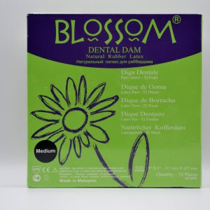 Goma Dique Negra Blossom 5x5