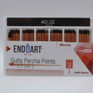 Conos de Gutapercha Taper .02 N° 40 EndoArt