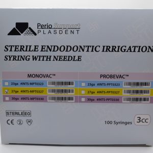 Jeringas con agujas esterilizadas para Irrigación Plasdent
