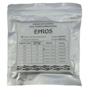 Placas láminas termoformables de Acetato Rígida cuadrada 2 mm Ehros