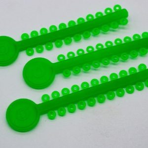 Ligaduras Elásticas en módulos Orthometric Verde Cristal