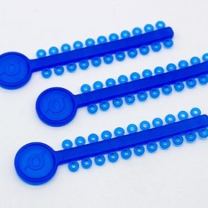 Ligaduras Elásticas en módulos Orthometric Azul Cristal