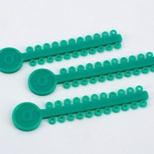 Ligaduras Elásticas en módulos Orthometric Verde Mar