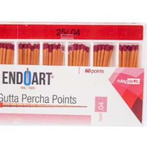 Conos de Gutapercha Taper .04 N° 25 EndoArt