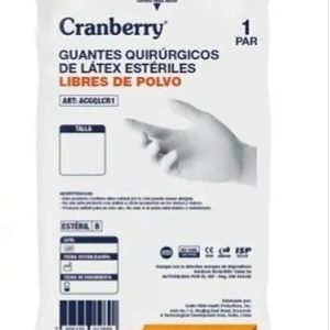 Guante Quirúrgico de Látex Estériles Libres de Polvo talla 7.5
