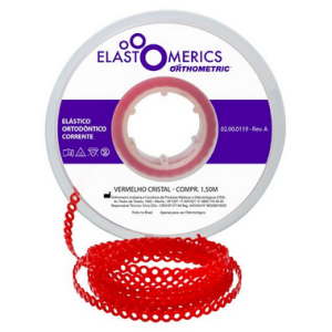 Cadenas Elásticas Orthometric L Rojo Cristal