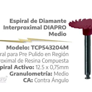 Espiral de Diamante Interproximal DIAPRO Medio