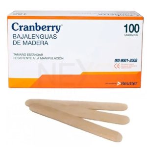 Bajalengua de Madera No Estéril 100 unds