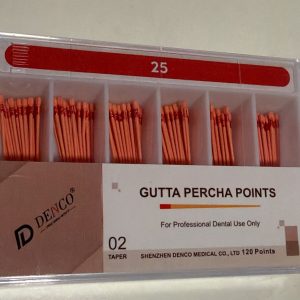 Conos de Gutapercha Taper .02 N° 25 DENCO