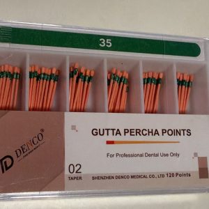 Conos de Gutapercha Taper .02 N° 35 DENCO