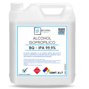 Alcohol Isopropílico 99% 5L
