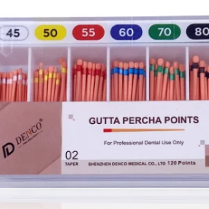 Conos de Gutapercha Taper .02 N° 15 DENCO