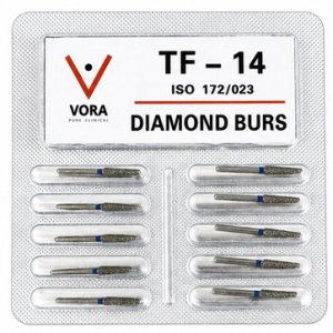 VORA Fresa de diamante Troncocónica TF-14 Azul