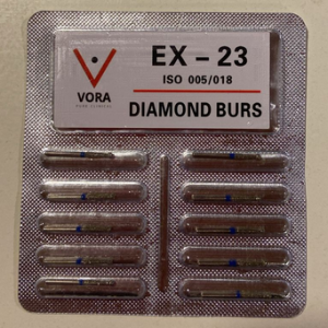 VORA Fresa de diamante Troncocónica con Punta redondeada EX-23 Azul