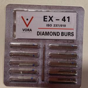 VORA Fresa de diamante Cilindrica Redondeada EX-41 Azul
