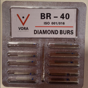 VORA Fresa de Diamante Redonda BR-40 Azul