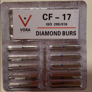 VORA Fresa de diamante Troncocónica CF-17 Azul