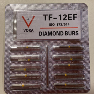 VORA Fresa de diamante Troncocónica TF-12EF Amarillo