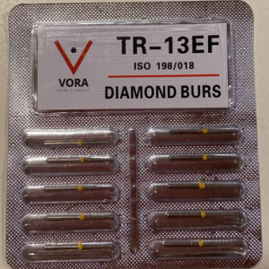 VORA Fresa de diamante Troncocónica TR-13EF Amarillo