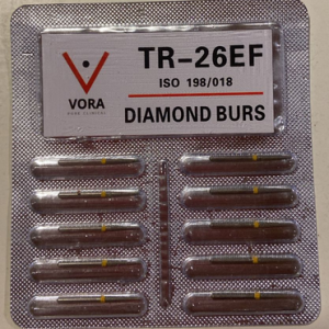 VORA Fresa de diamante Troncocónica TR-26EF Amarillo