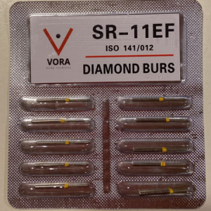 VORA Fresa de diamante Cilindrica Redondeada SR-11EF Amarillo