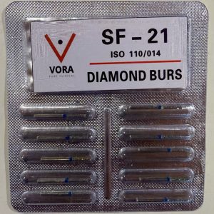 VORA Fresa de diamante Cilíndrica SF-21 Azul