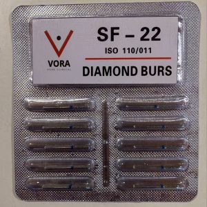 VORA Fresa de diamante Cilíndrica SF-22 Azul