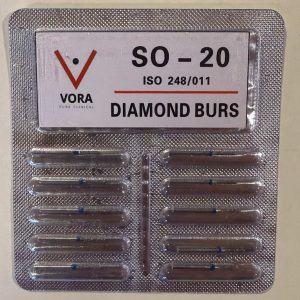 VORA Fresa de diamante Cilíndrica SO-20 Azul