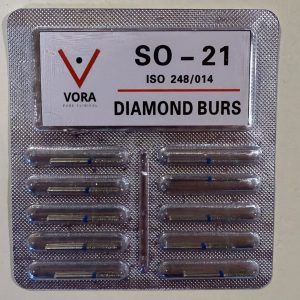 VORA Fresa de diamante Cilíndrica SO-21 Azul