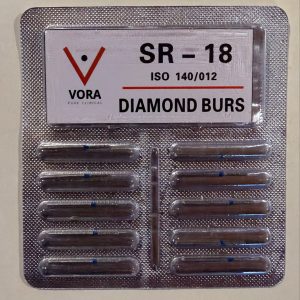 VORA Fresa de diamante Cilíndrica SR-18 Azul