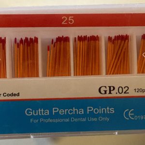Conos de Gutapercha Taper .02 N° 25