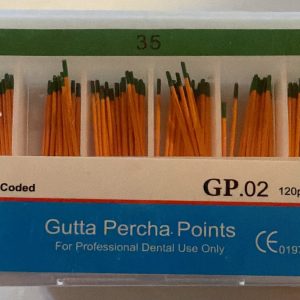 Conos de Gutapercha Taper .02 N° 35