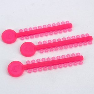 Ligaduras Elásticas en módulos Orthometric Rosa Pink